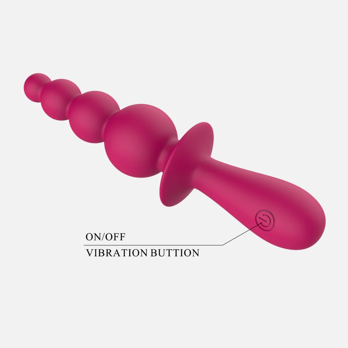 Super Soft Silicone Beaded Vibrator - Image 3